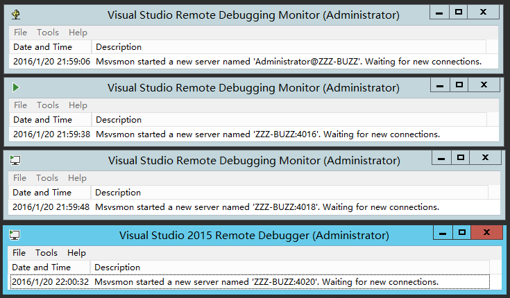Visual Studio Remote Debuggers