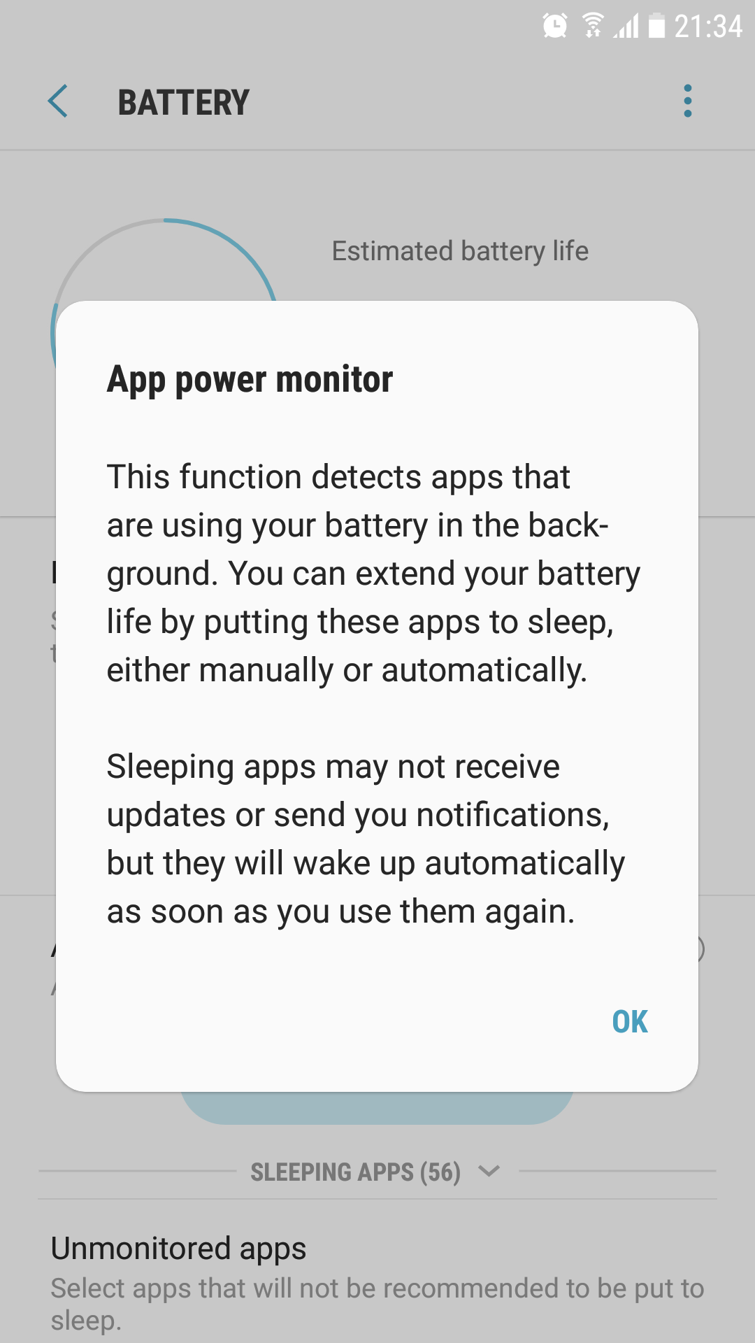 App power monitor info