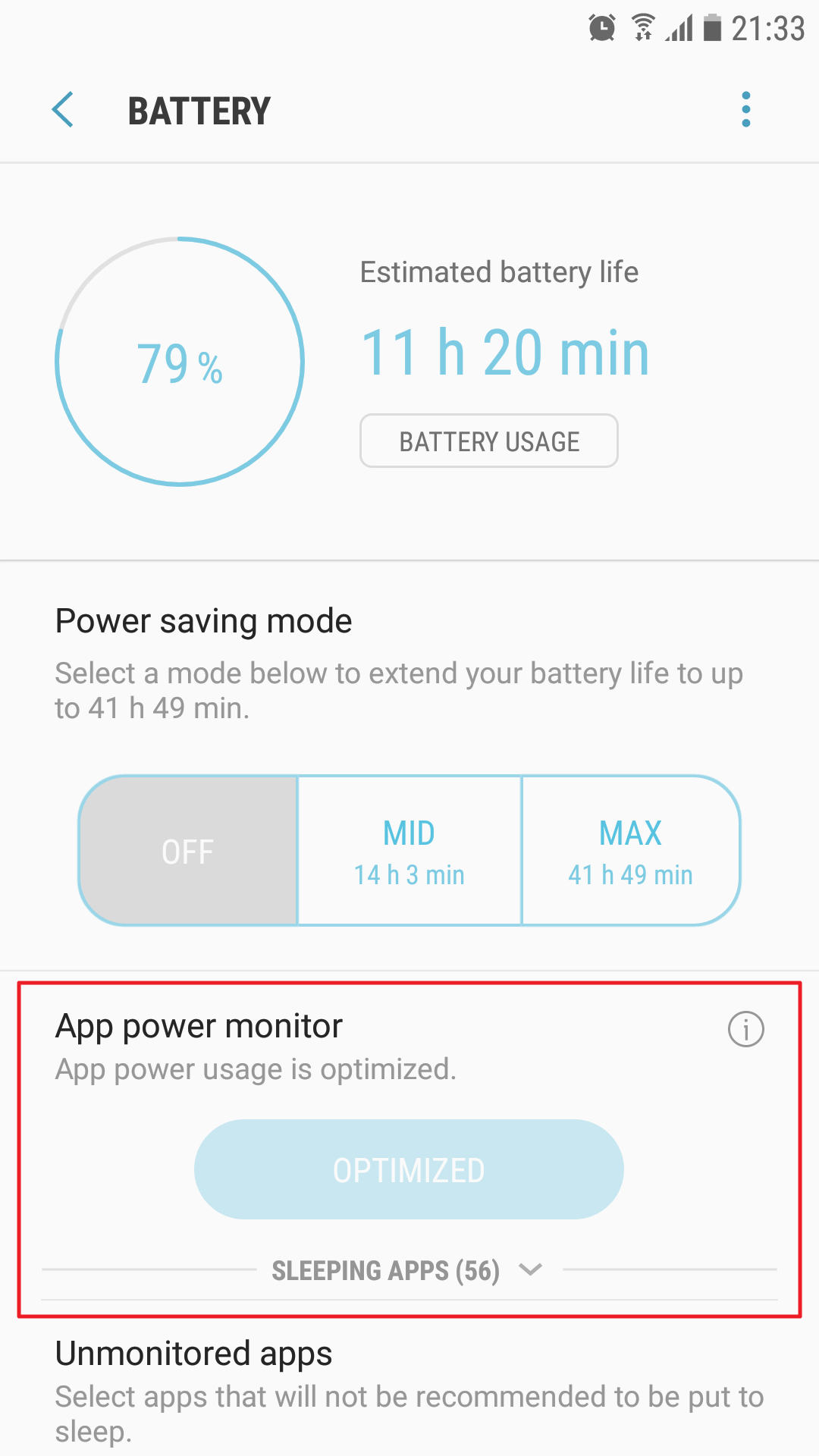 App power monitor