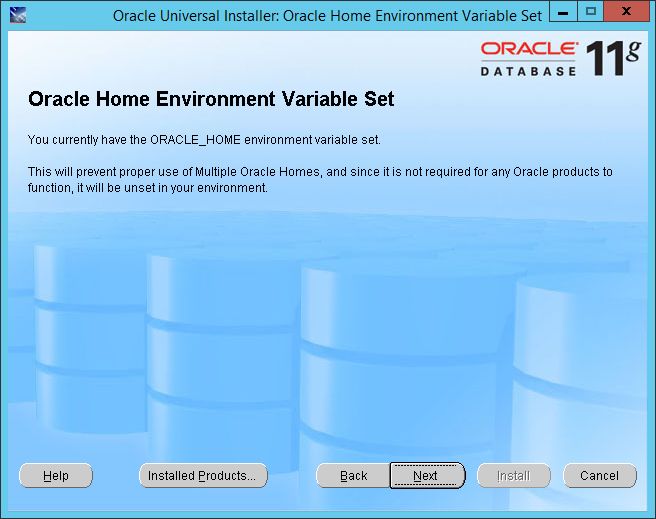 Как сменить oracle home