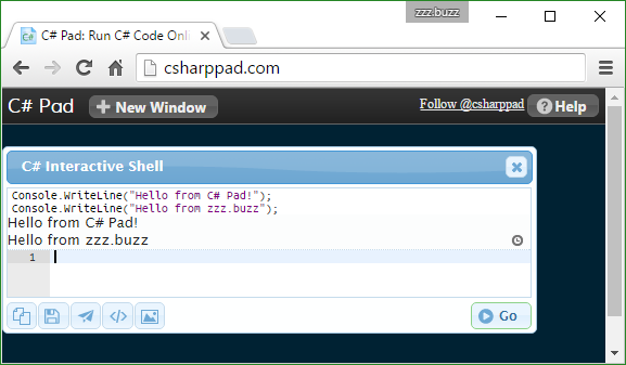 C# Pad: Run C# Code Online